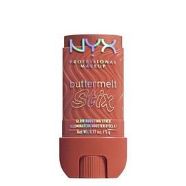 Nyx Professional Makeup, Buttermelt Glaze Stix. Iluminador en barra para cuerpo y rostro. Fórmula ultraligera con textura cremosa y vegana. Tono: Left on Melt (Cobre Metálico) - 5 gr