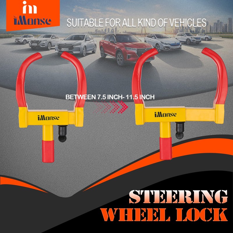 Universal Wheel Lock Heavy Duty Security Trailer Wheel Lock Tires