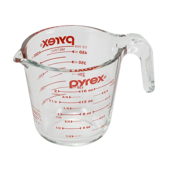 PYREX CP-8632 Measuring Cup, 16.9 fl oz (500 ml), H