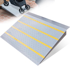 VNN Door Threshold Ramp, Threshold Ramps for Doorways, Ideal Entry Handicap Ramp for Elderly Wheelchairs, Carts, Scooters and Walkers, Door Ramp for 2in Rise(33.5" L * 31.7" W, Alloy Iron, 800LBS)
