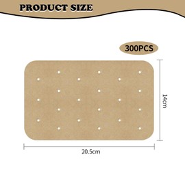 300 Sheets of Air Fryer Paper, Rectangular Oil-Absorbing Paper, Air Fryer Paper Non-Stick Liners, Kitchen Supplies