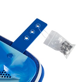 2Pcs Football Back Plate, Football Low Back Pad, Professional Rear Protector Lower Back Pads Large and Small (Blue and Gray Dual Color, Large)