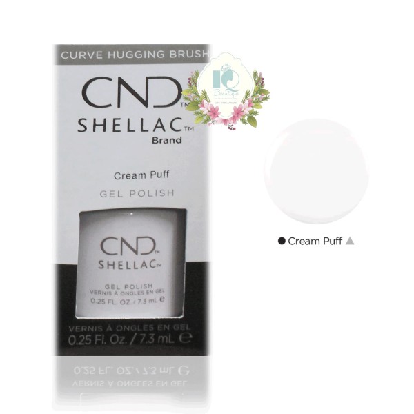 CND Shellac UV Gel Polish 0.25 oz NIB Cream Puff