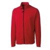 CLIQUE mens Summit Full-zip Microfleece Sweatshirt, Red, Medium US