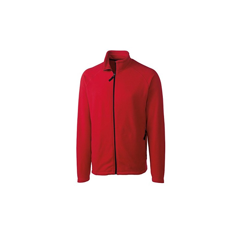 CLIQUE mens Summit Full-zip Microfleece Sweatshirt, Red, Medium US