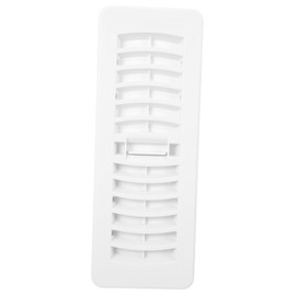 Mikinona Ventilation Grille Air Vent Cover for Floor Round Smooth Edges Design White Air Deflector Grille Replacement Suitable for Bathroom Kitchen