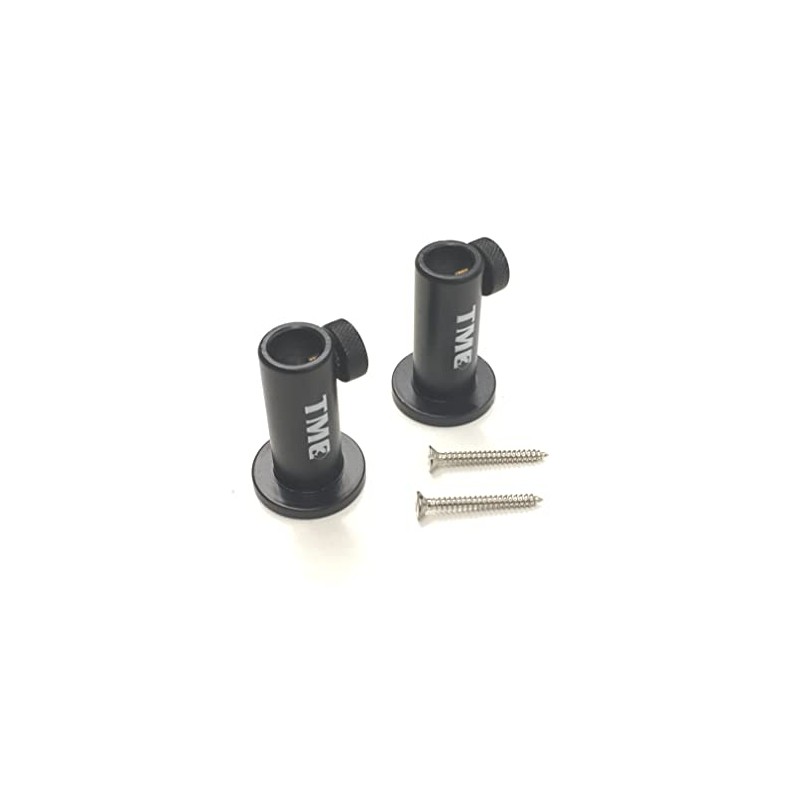 TMC 2 x Anodized Aluminium Stage stands with locking nuts,