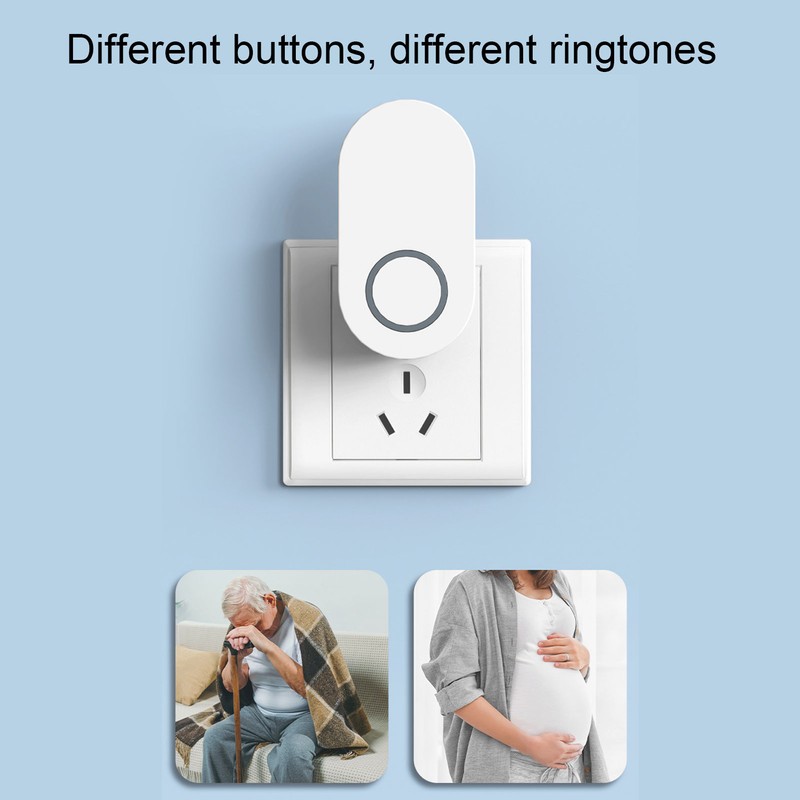 Self Generating Wireless Doorbell IP65 Waterproof Self Powered Doorbell with