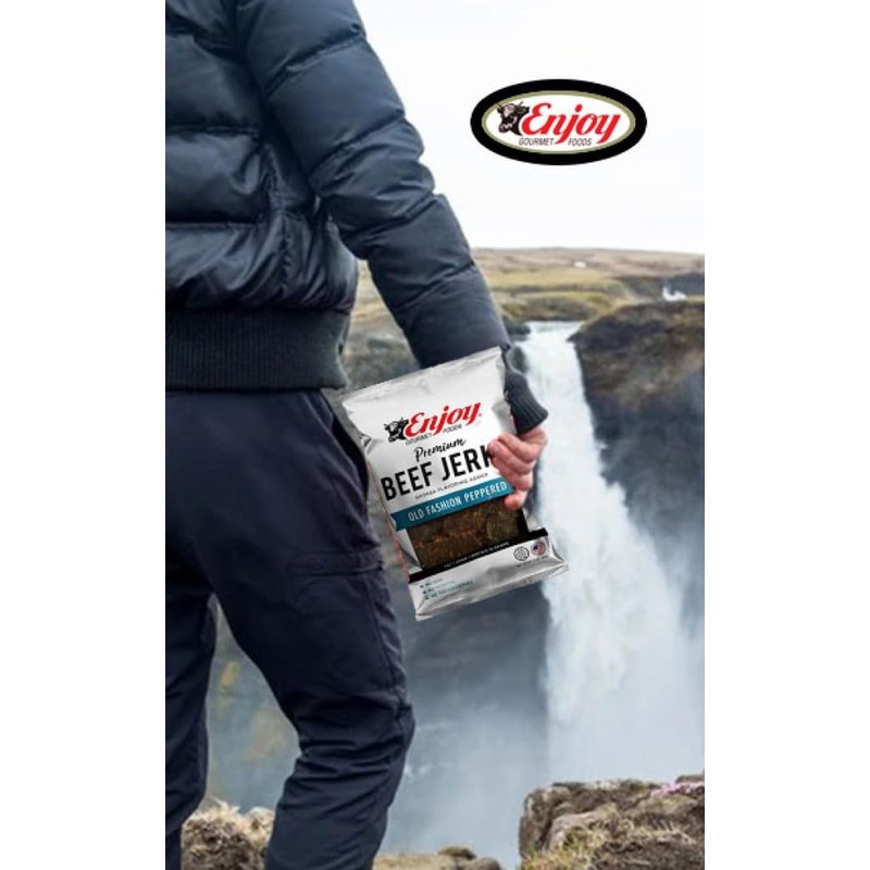 Enjoy Hot Beef Jerky 8 oz (Pack of 1) |