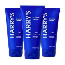 Harrys Crema domadora para el cabello, crema ligera para peinar el cabello con acabado natural, 5.1 onzas lquidas, paquete de 3                       