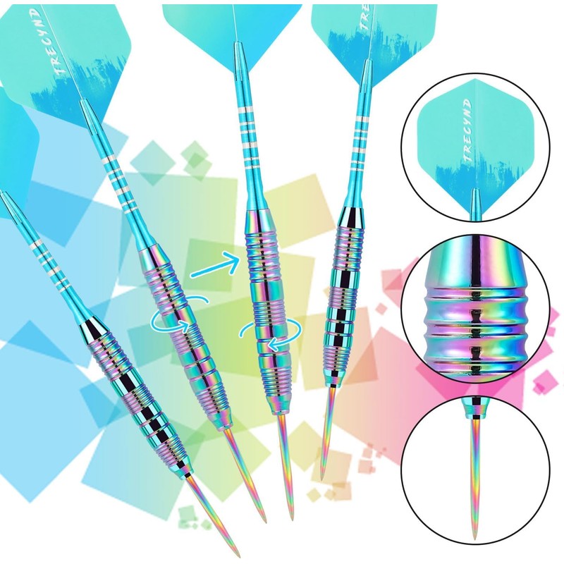 Lavishio Dart Metal Tip Set 3 Aluminum Dart Shafts Steel