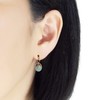 Dorp Aventurine Invisible Clip On Earrings for Women Not Pierced