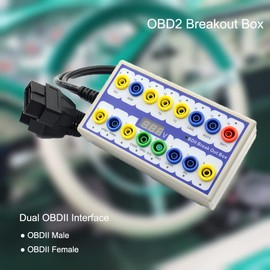 ZSooner OBD 2 Splitter Tester Auto Car Diagnostic Conector Breakout Box Detector de reparación de coche Herramientas
