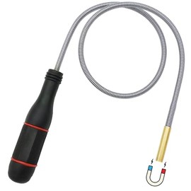 24‘’Magnetic Pickup Tool, Flexible Long Handy Reaching Assist Tool, Bend-It Magnet Snake Picker, Bendable Magnetic Sweepers for Home Sink Drains' Car Keys, USB's, Bolts, Nuts, Screws Pick up