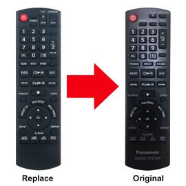 Allimity N2QAYB000518 Remote Control Fit for Panasonic Audio System Remote Control SAHC20 SCHC20 SA-HC20 SC-HC20