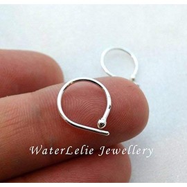 Sterling Silver hoop earrings. Tiny Silver hoops. Sterling sleeper hoops.