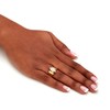 PalmBeach Sterling Silver or Yellow Gold-Plated Marquise Shaped Cubic Zirconia