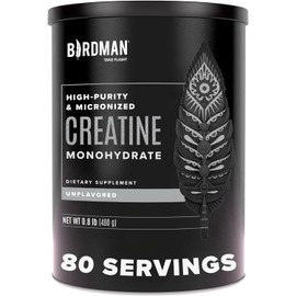 Micronized Creatine Monohydrate Powder, Muscle Recovery, Caffeine Free, Creatine Pre Workout, Vegan, Post Workout, Gluten Free, Sugar Free | 80 Servings (5 Grams Each) | 0.8lb