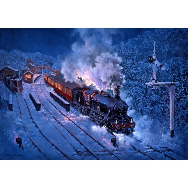 North Yorkshire Moors Railway LNER D49 Steam Train Blank Christmas Card