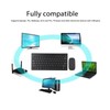 Smart Wireless Keyboard Mouse Kit Silent LED Indicator Waterproof Power