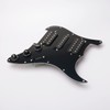 Pxyelec HSH Loaded Pickguard Black Wired Plate for Fender Strat