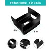 24 PCS 6x6 Black Galvanized Post Base Steel Inter 5.5x5.5