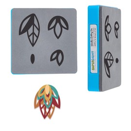 SUPERDANT Multilayered Leaves Cutting Dies Leaf Shape Leather Die Cutter Faux Leather Flower Petals Die Cuts Earring Craft Cutting Tool for Women DIY Making Wooden Dies for Crafter