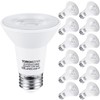 TORCHSTAR 12-Pack PAR20 LED Bulbs, 6.5W 50 Watt Equivalent, 500