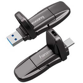 Fanxiang External SSD, 1 TB (Industry New), USB 3.2 Gen2 Compatible, Maximum Read 1,050 MB/s 10 Gbps, Portable, SSD, Flip-Cap, Ultra-Small, Compact Stick, For Video Recording, Game Data Storage, Shock