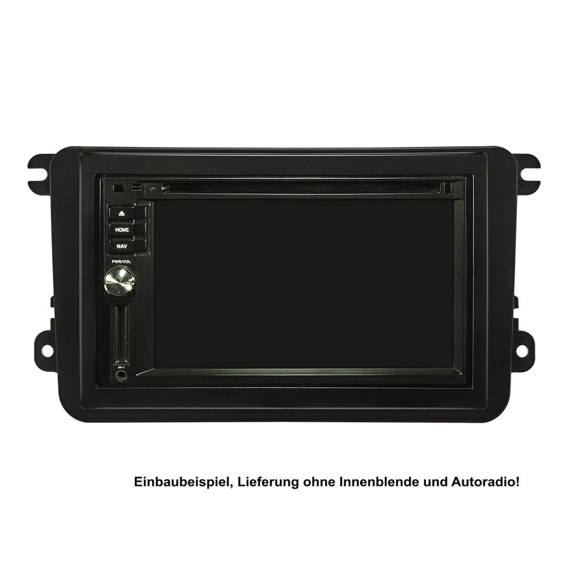 tomzz Audio 2457-013 Double DIN Radio Faceplate Compatible with VW