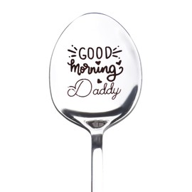 Daddy Birthday Gifts for Daddy Dad Gifts for Father Papa Christmas Retirement Gift for Best Daddy Gifts Good Morning Daddy Spoon Gift for Step Dad Gifts for Coffee Lover Gifts for Dad Presents Spoon