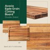 EZ FURNITURE Non-Toxic Set 3 Acacia Cutting Board, Pre-Oiled Premium
