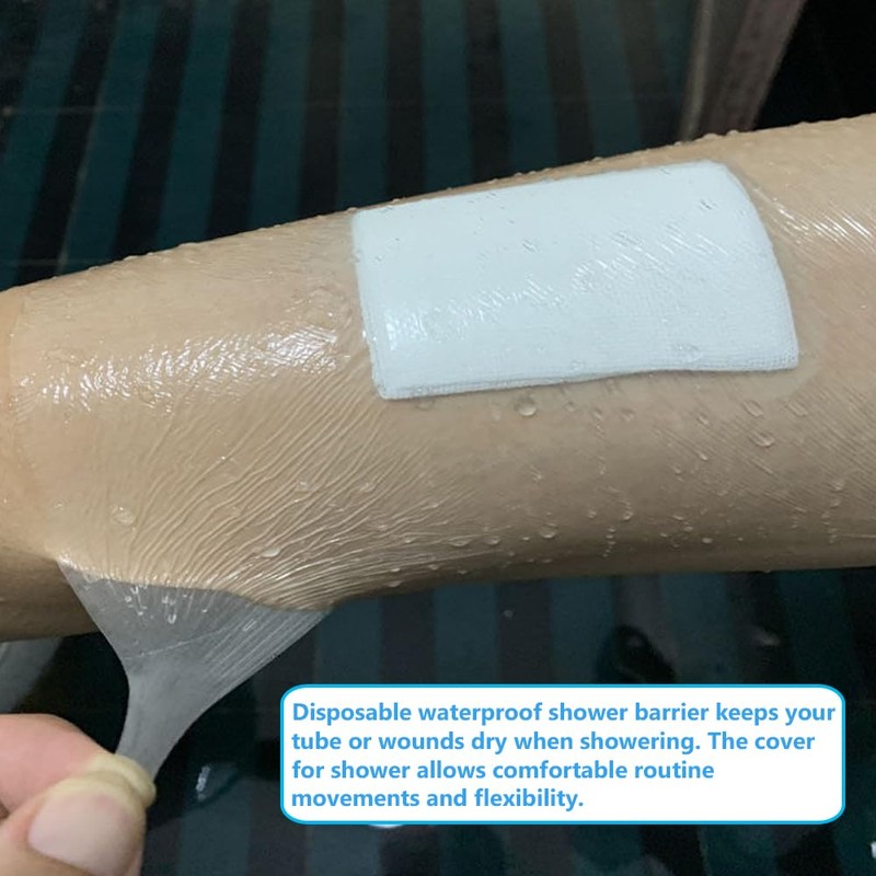 Shower Cover Bandage Protector Shield - Transparent Film PD Wound
