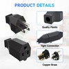 Tmyjfjingxi 2 Sets Extension Cord Repair Ends Male and Female