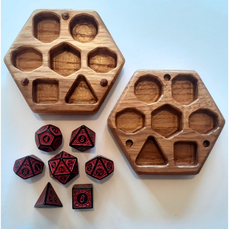 Dice Box - D20 Runes Red Dice