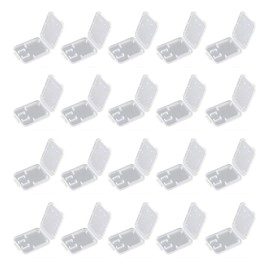 Samsung Cos SD Card Case, Micro Micro SD Card Storage Case, Memory Card Holder, Small Size, Thin, Simple, Waterproof, Storage, Organization, Storage, Portable, Clear (Set of 20)