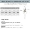 ZSOLY Traje de Baño Mujer Deportivo (MX/US, Alfa, Mediano, Regular,