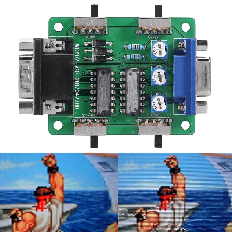 Screen Scan line Generator For Arcade Machine Retro Games Gamers