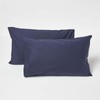 HOMESCAPES Navy Kid’s Pillowcases 60 x 40 cm 2 Pack