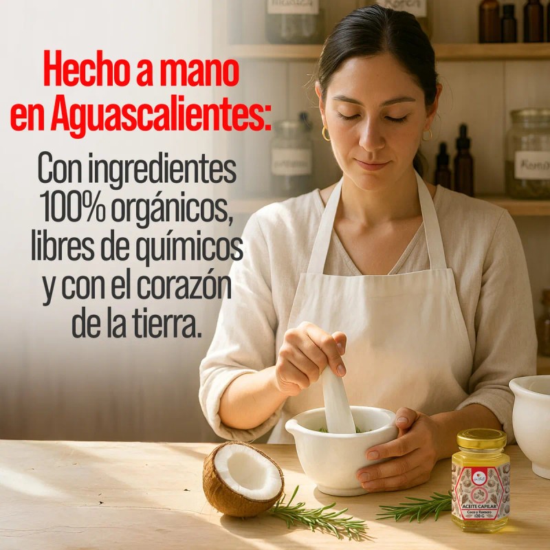 Aceite Capilar Crecimiento Coco Y Romero 120g Ga Tlali
