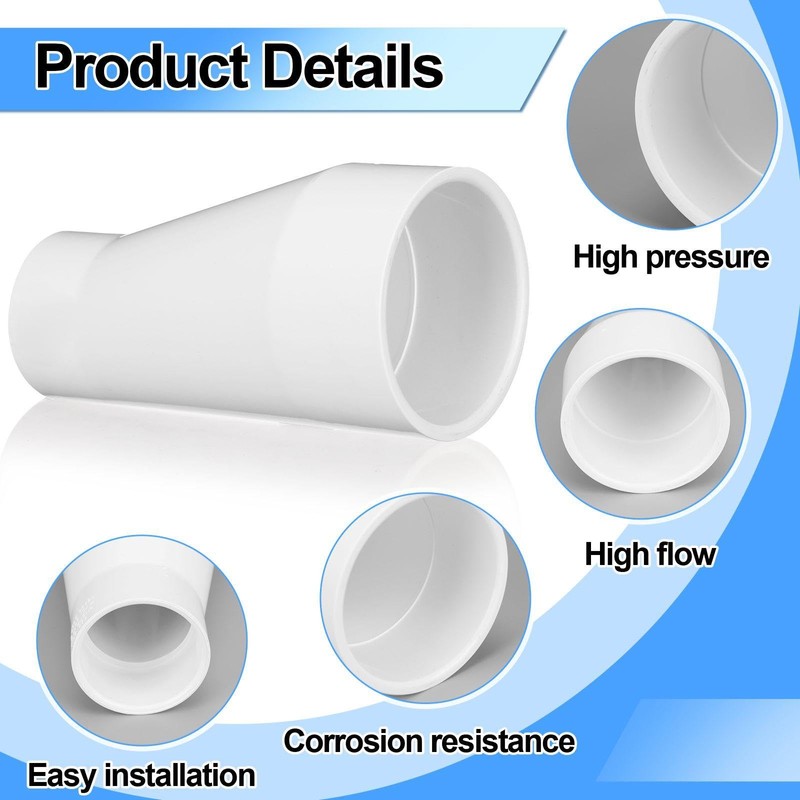 Pushglossy 3 X 2 PVC Pipe Fitting Schedule 40 Compatible