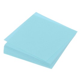 QUARKZMAN 100 Sheets Origami Paper on Both Sides Light Blue 10 x 10 cm 70 gsm Square Folding Sheet for Crafts, Beginners, Gift Decoration