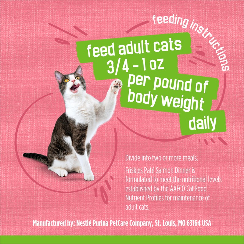 Friskies Purina Friskies Wet Cat Food Pate, Pate Salmon Dinner