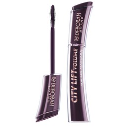 Deborah Milano, Mascara City Lift Volume, Mascara Borgogna, Effetto Liftante e Allungante, Mascara Tubing Long Lasting fino a 36H, Scovolino in Fibra Conico per Applicazione Senza Grumi