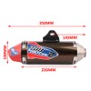 JFG RACING Dirt Bike Slip On Exhaust,Motorcycle Muffler Pipe Full