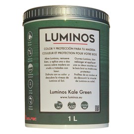 Luminos LUM1106 - Kale Green - Oudoor Water-Based Wood Finish Stain Protector BIO-Based Protector - Green Kale 3QT