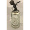 M. CORNELL IMPORTERS German Stein Eagle Wildlife Beer Glass w/Pewter