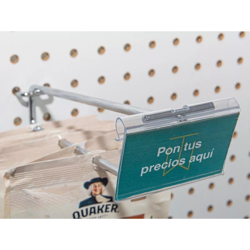 Exhivit Gancho Blister Cromo, P/perfocel O Exhibipanel 15 Cms 50pz