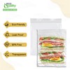 EcoQuality Clear Resealable Food Storage Bags 7x8 Inch Quart Size