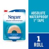 Nexcare 731 First Aid Waterproof Tape w/Dispenser,1-Inch x180-Inch, Flexible